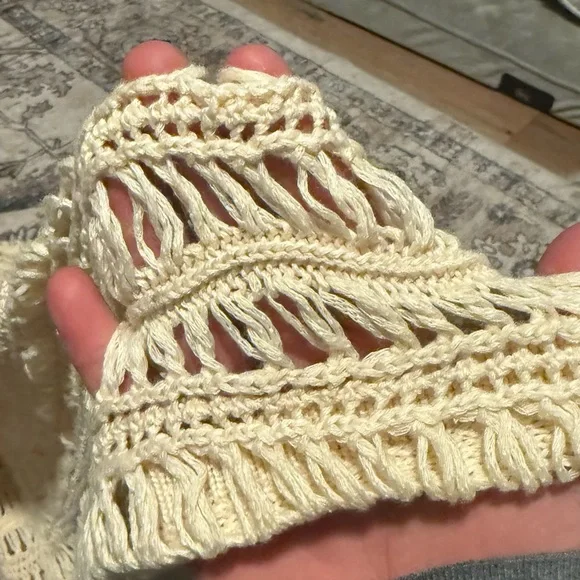 Zyia active Cream Knit Short Sleeve Sweater - Picture 4 of 4